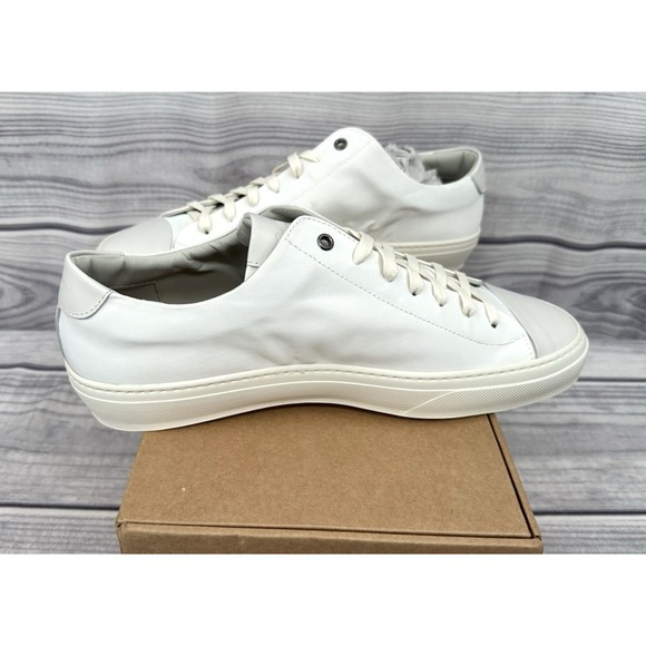 GOOD MAN BRAND LEGACY‎ LO TOP ITALIAN LEATHER SNEAKERS  NATURAL  MEN'S SIZE 15 - Picture 4 of 10